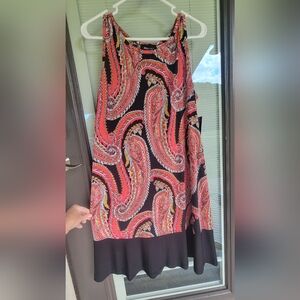 Womens short paisley print dress